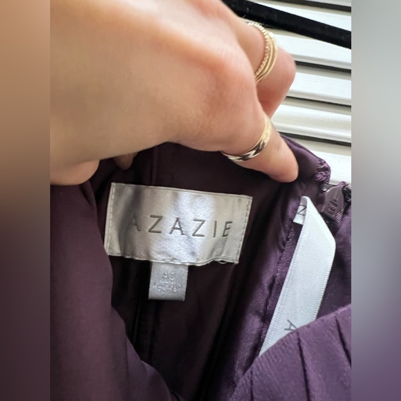 Azazie plum eggplant/aubergine A0 bridesmaid or wedding dress. - Picture 4 of 4